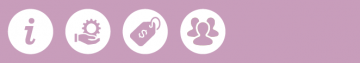 4 icons illustrating barriers in John’s story: information, service delivery, cost, and cultural and social barriers